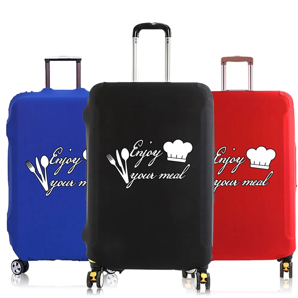 

Luggage Cover Suitcase Baggage Covers Travel Accessories Protective Case for 18-30 Inch Elastic Dust Cover FOOD Pattern