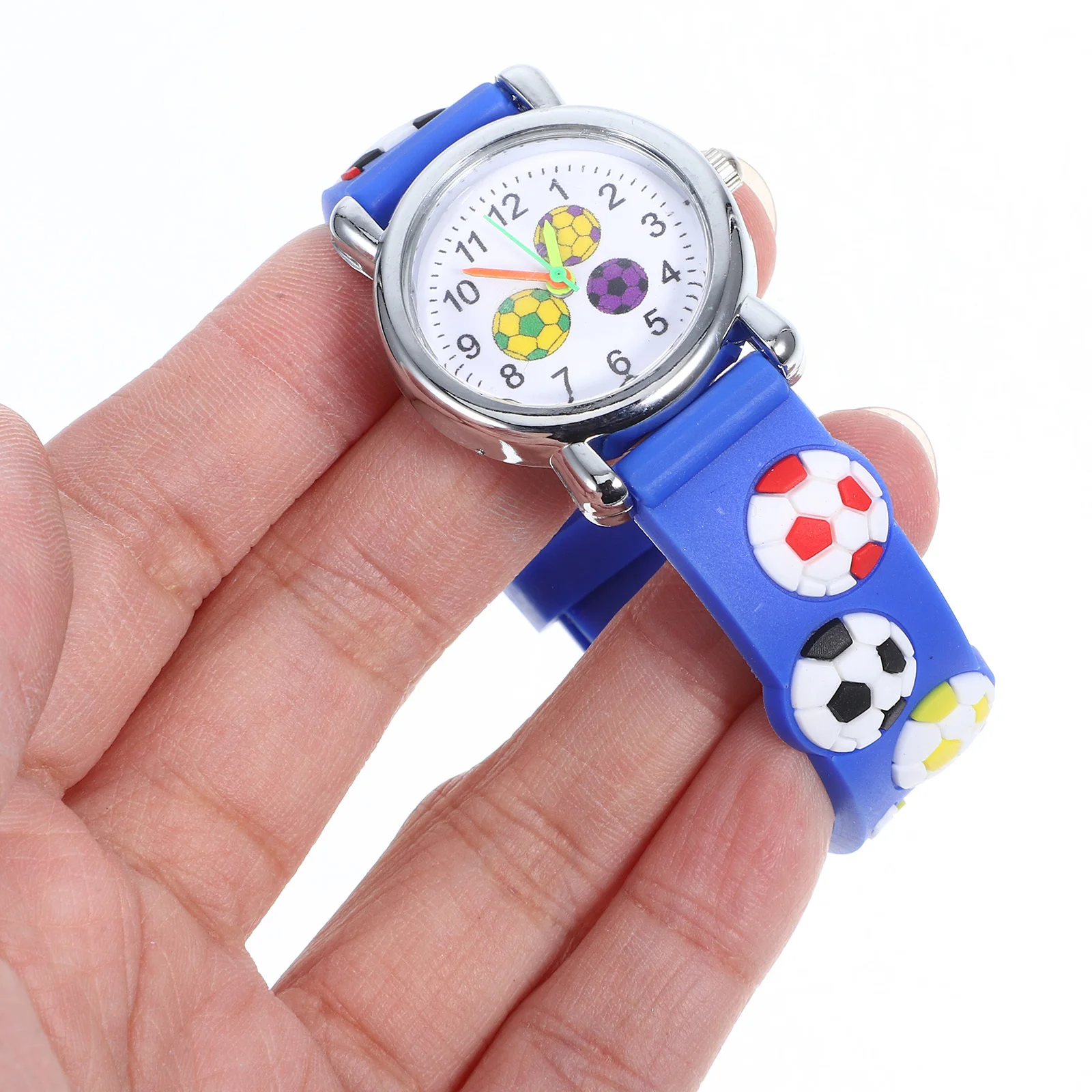 2 قطعة ساعة يد للأطفال ثلاثية الأبعاد مطبوعة برسوم كرتونية وتصميم إبداعي وحزام مريح ودقيق لحفظ الوقت للأطفال هدايا للأطفال #2
