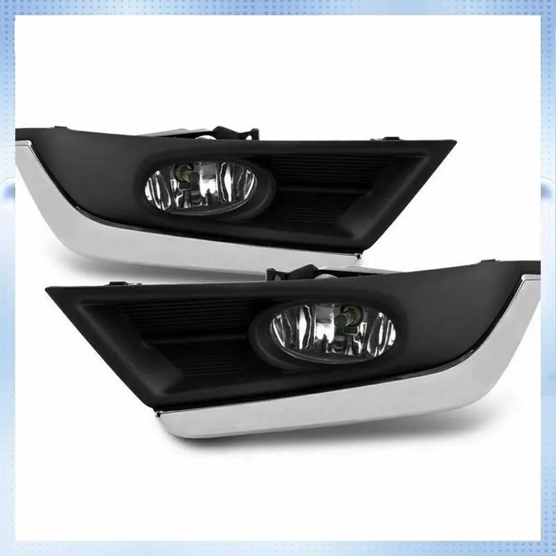 

NEW-1Pair Front Halogen Fog Lights Trim Cover Driving Lamps W/Wiring Kit For Honda CR-V CRV 2017-2019 HO2593141 HO2592141