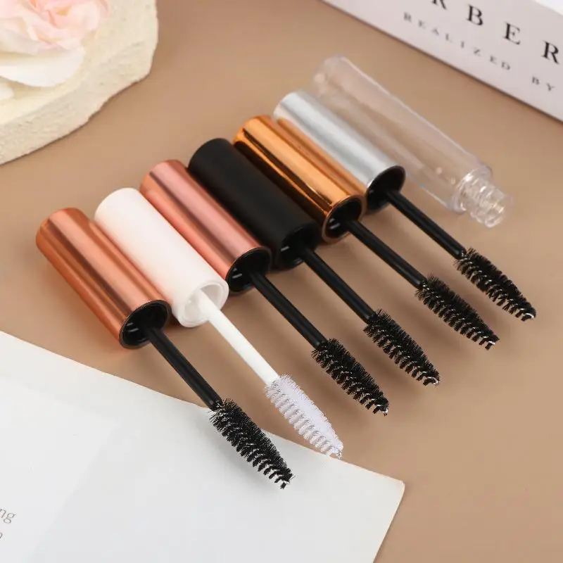 10ml Leere Mascara-Tube Wimpernwachstumsflüssigkeit Fläschchen mit Wimpernbürste Wimperncreme-Behälter Nachfüllbare Verpackung Make-up