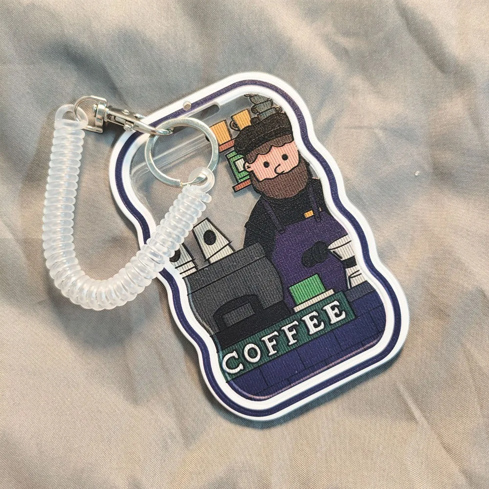 New Keychain Bus Card Case Transparent Photo Sleeves Transparent Card Holder Card Protector Student Card Case Bus Card Storage