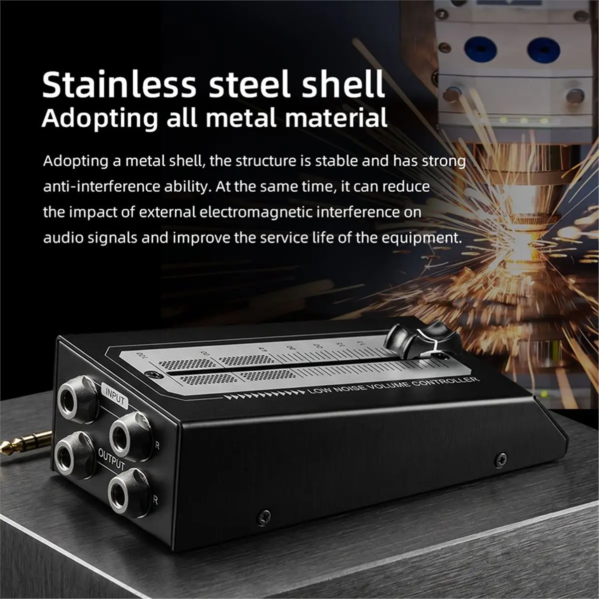 L70A ABT-Fader Volume Adjustment Controller Desktop Volume Control 6.5Mm Interface for Recording Computer Speaker Amplifier
