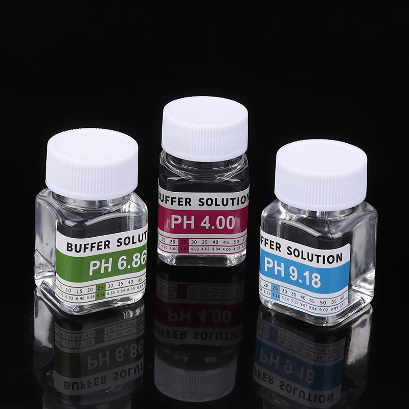 Reusable 50ML PH 4.00 6.86 9.18 Calibration Solution Buffer Liquid For PH Meter