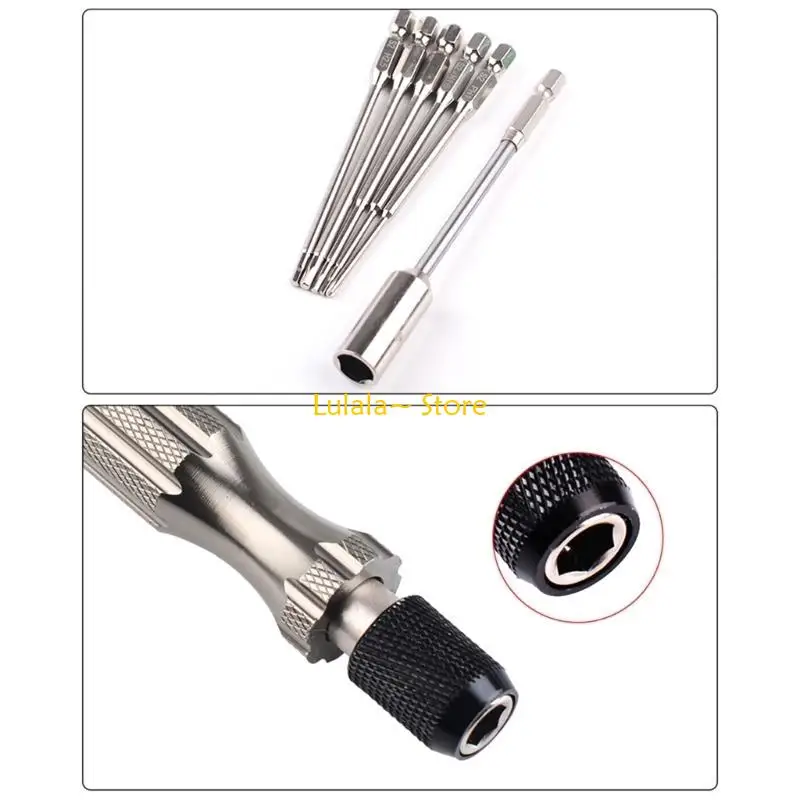Y4QA 6 in 1 Screwdriver Kits Suitable For Remote Control Device Vehicle Maintenance Hand Tool