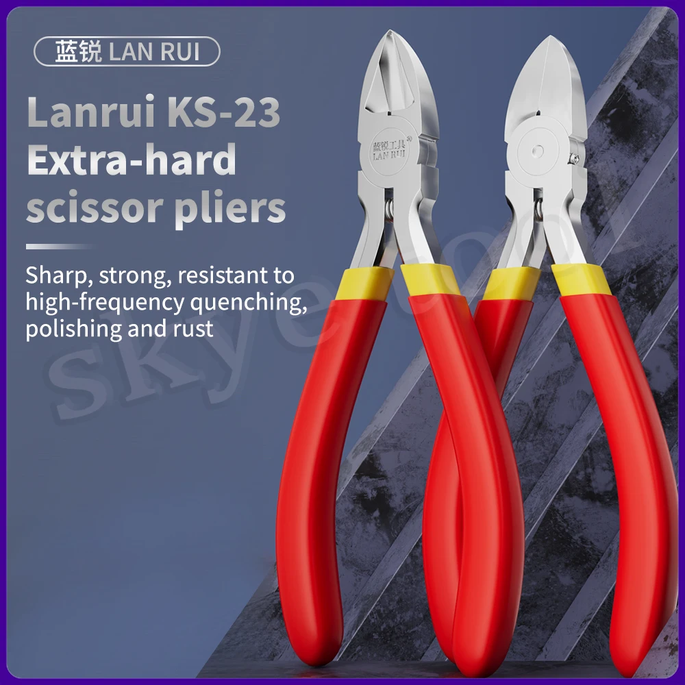 

Lanrui KS-23 High Hardness Diagonal Pliers Side Cutter Wear-resistant Corrosion Ultra-precise Cutting Needs DIY Repair Hand Tool