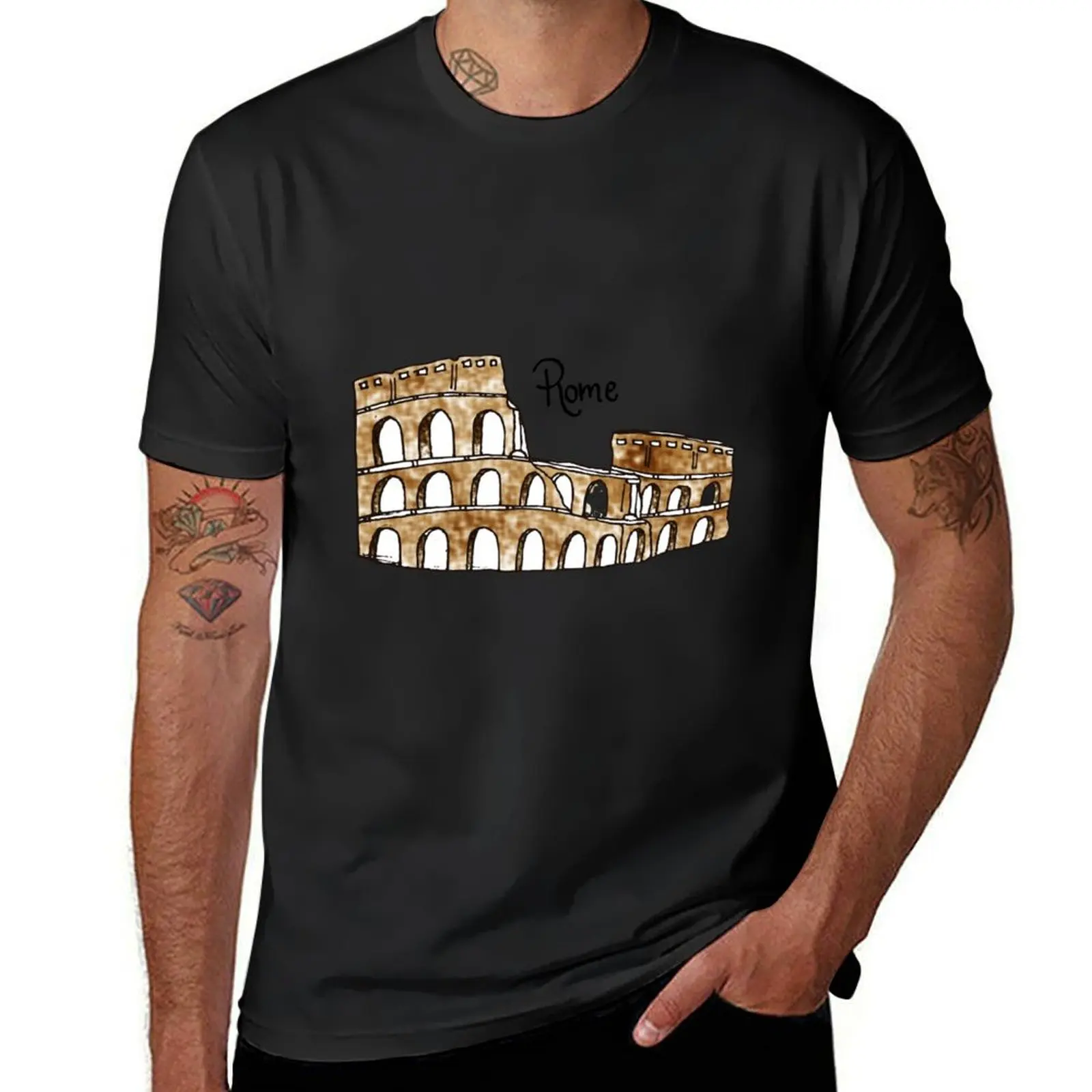 Rome T-Shirt plus sizes Aesthetic clothing heavy weight t shirts for men