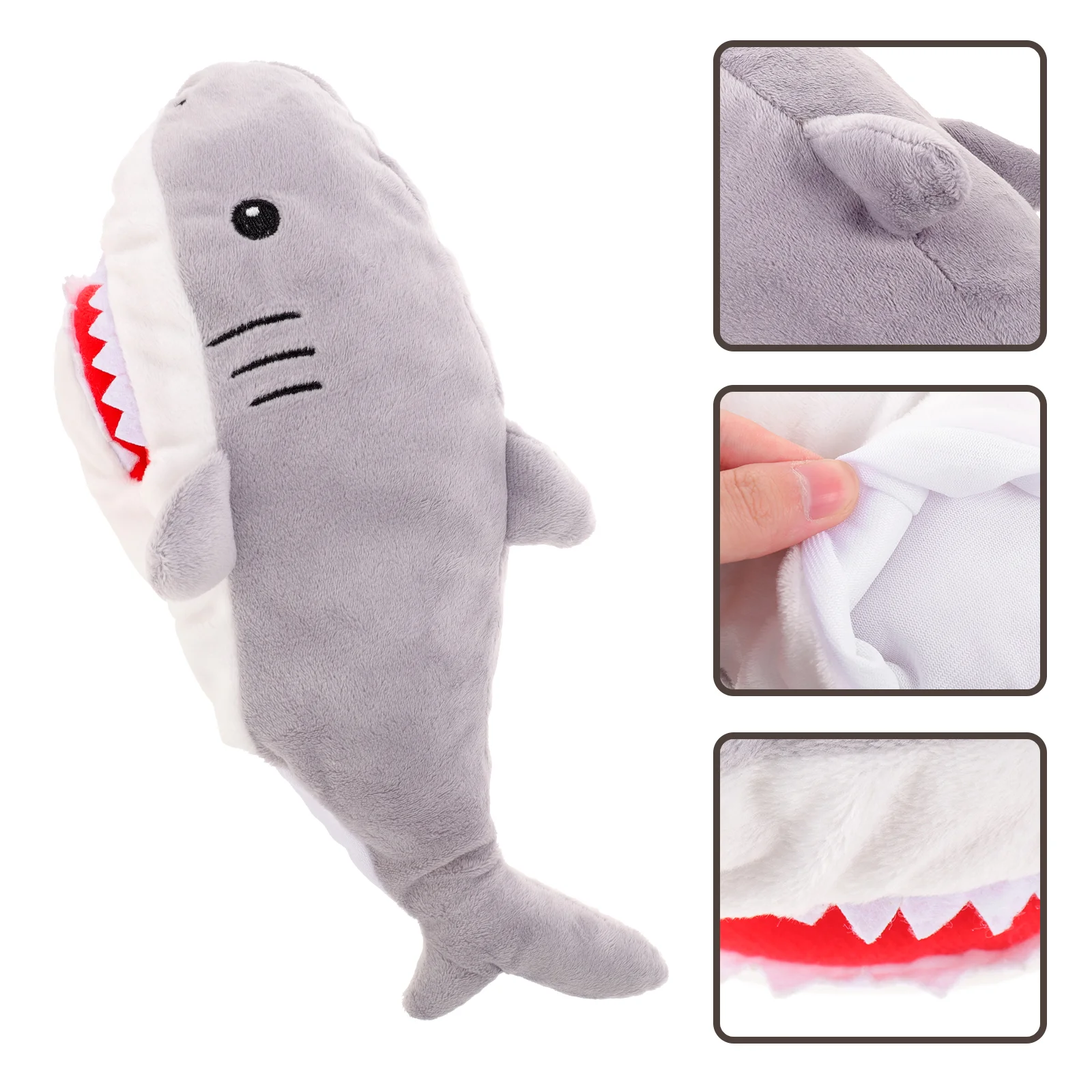 Marioneta de tiburón de peluche, juguetes para niños, ballena, juego de rol para bebés, dedo para niños pequeños