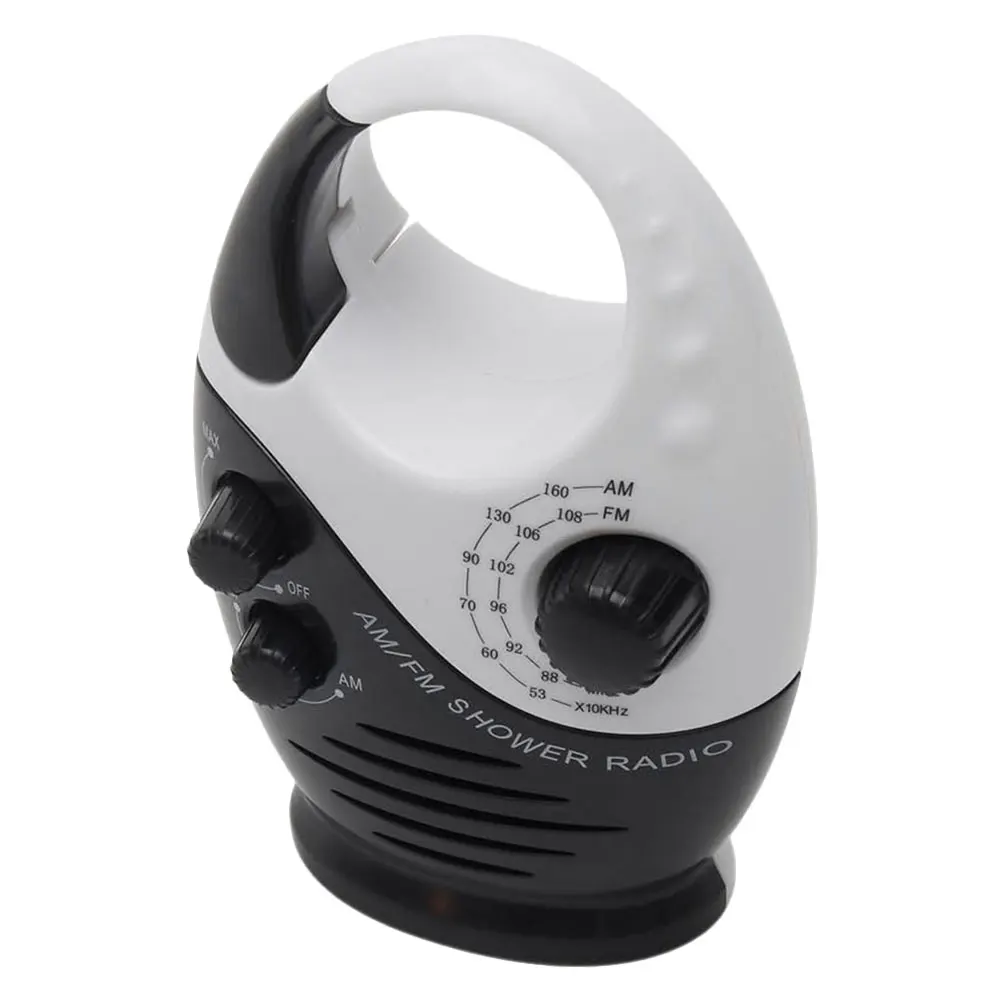 

Waterproof Radio Portable Outdoor Camping Shower Speaker FM AM Frequency Longlasting Mini Plastic Emergency Device Audio