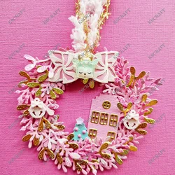 KSCRAFT Christmas Wreath Cutting Dies Stencils for DIY Scrapbooking Decorative Embossing DIY Paper Cards
