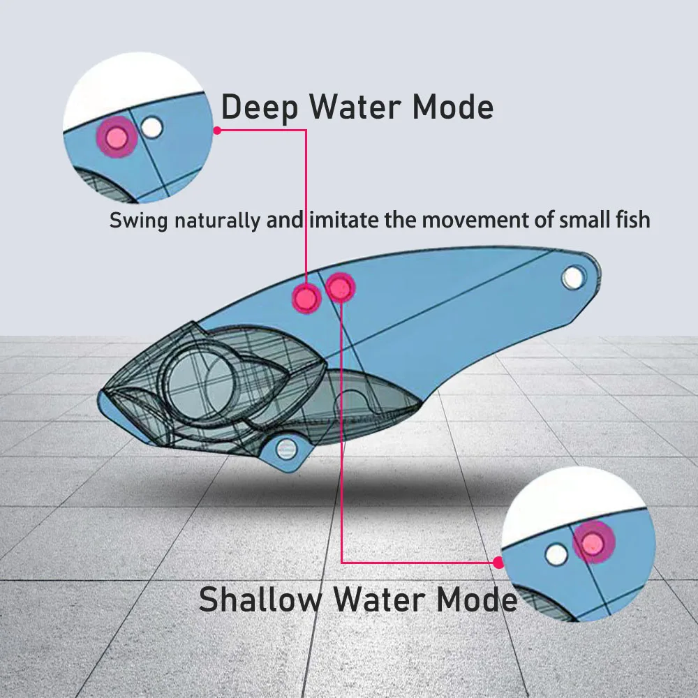 GOBAIT VIB Metal Jig Lure 7g 10g 17g 20g Spinner Spoon Spinning Fishing Tackle Popper Fishhook Swimbait Pesca Spinnerbait Bait image 3
