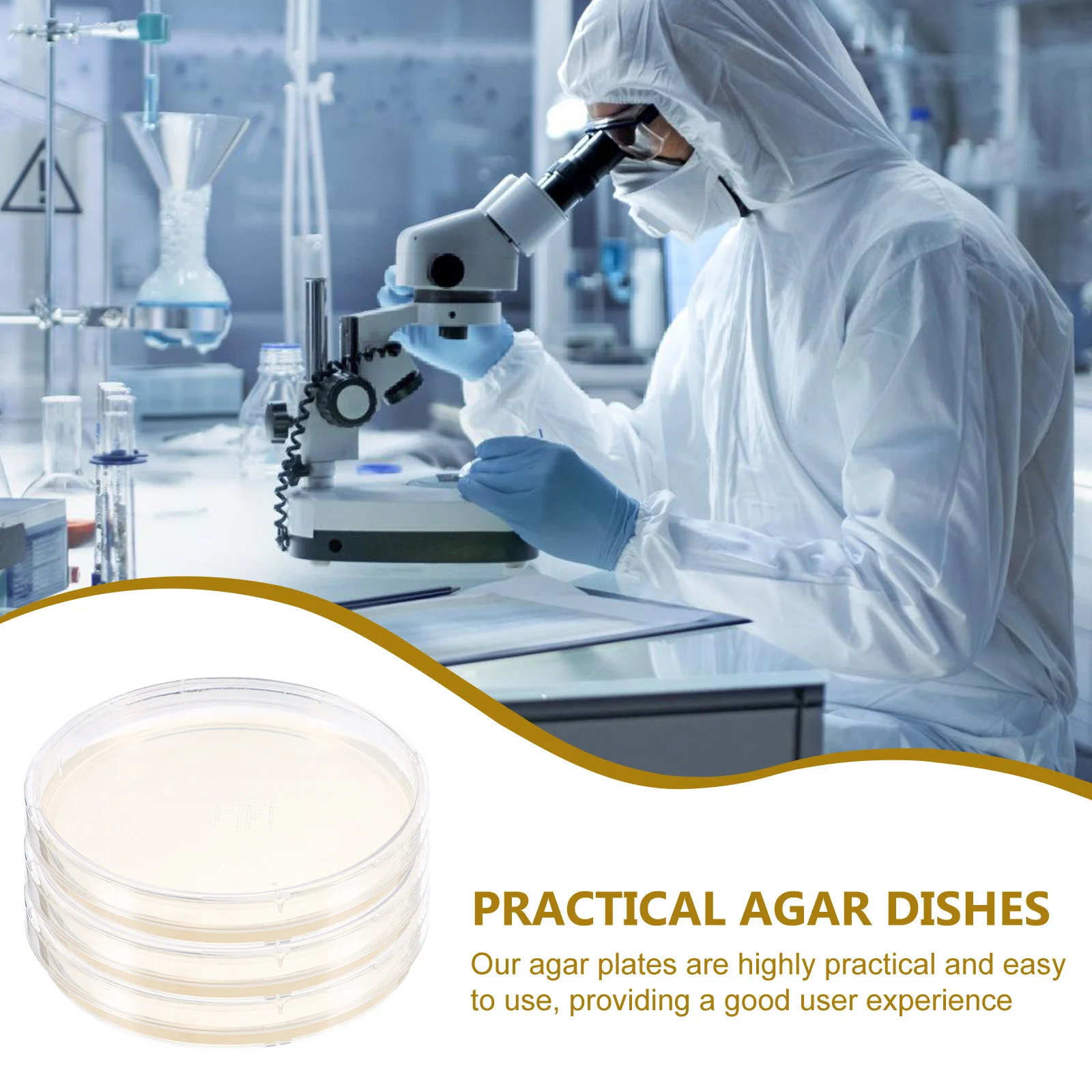 

10Pcs Portable Agar Plates Bacteria Culture Medium Prepoured Petri Dishes For Home Experiments Classroom Activities