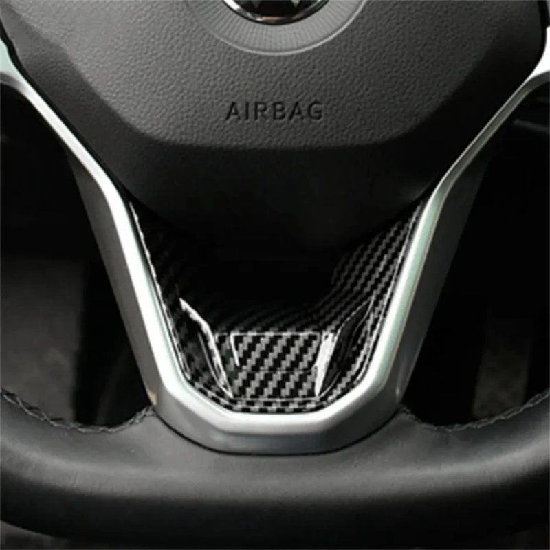 Car Inner Steering Wheel Lower Bottom Frame Cover Trim Sticker Accessories For VW Golf 8 Passta Arteon ID.3 ID.4 ID.6 2021-2024