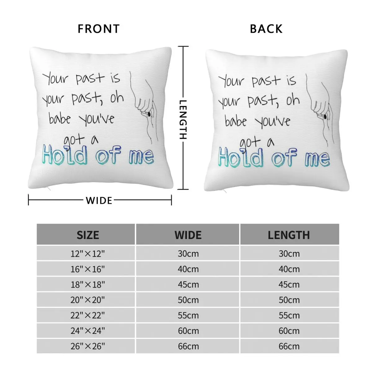Hold Of Me Dean Lewis Pillowcase Polyester Linen Velvet Creative Zip Decorative Sofa Seater Cushion Case