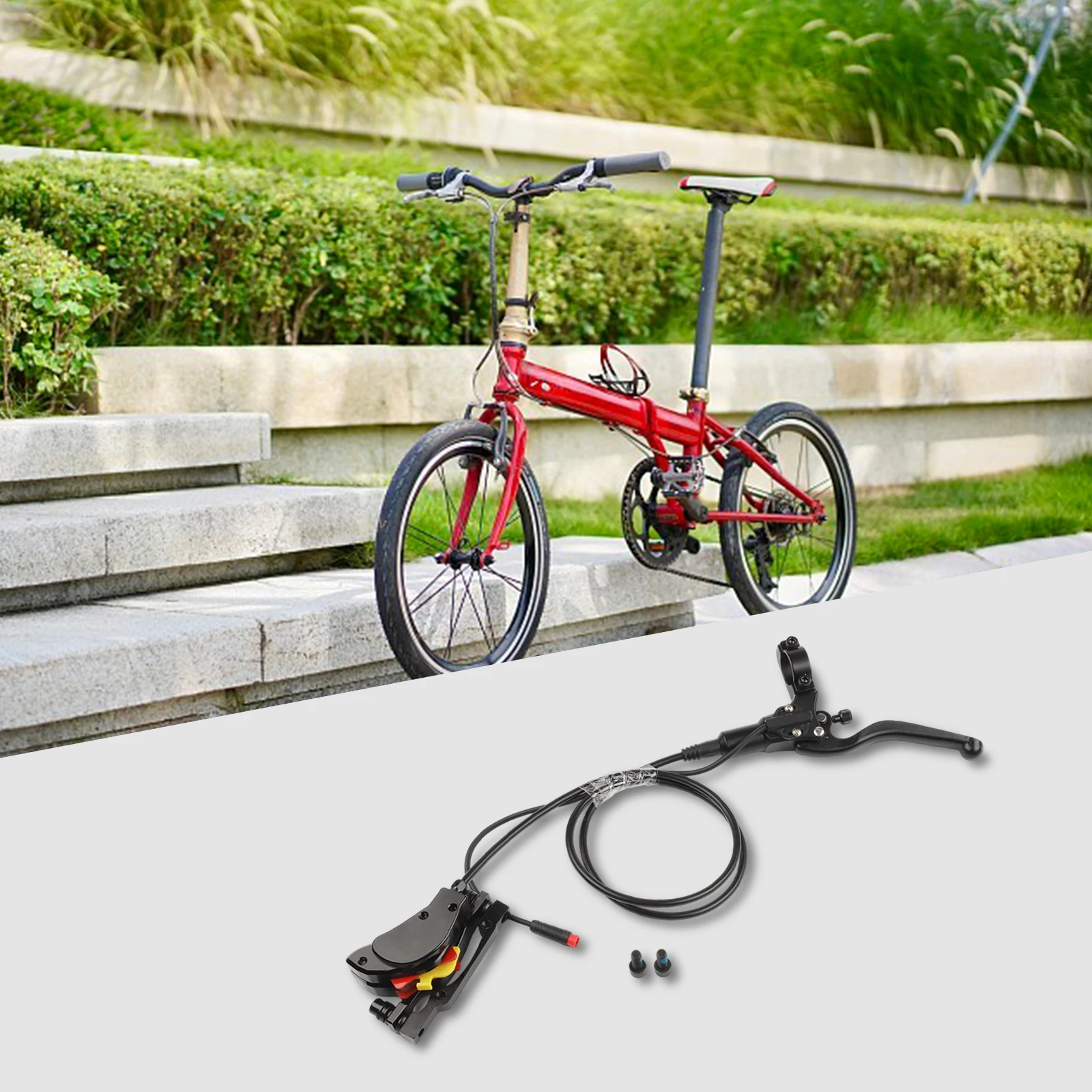 

For Brake Replacement Ebike Hydraulic Brake 2Pin Brake Set Front And Rear Brake Set Aluminum Alloy For Electric Bicycles