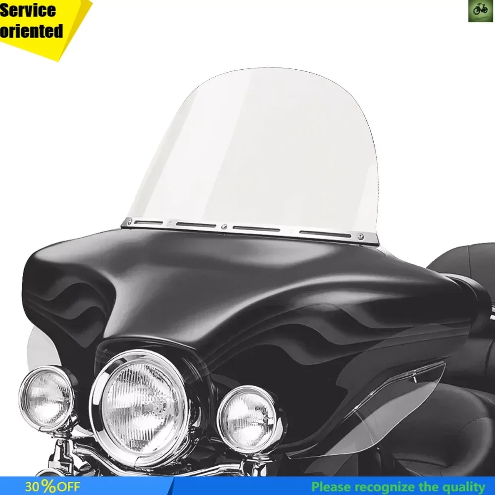 

Motorcycle 14’’ Windshield Windscreen for Harley Electra Glide Street Glide Ultra Limited Tri Glide 2014-2023 Clear