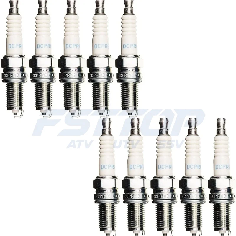 10PCS DCPR8E spark plugs for Can‑Am Outlander 330 400 450 400 570 650 800 850 1000 Renegade Commander Maverick Defender HD5 7-10