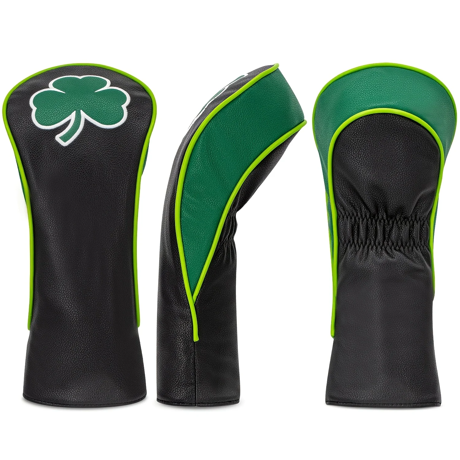 1pc/3pcs Driver, Fairway, Hybrids Headcover - Trifolium Design Style Golf Club Cover Suitable for Male and Female Outdoor image 3