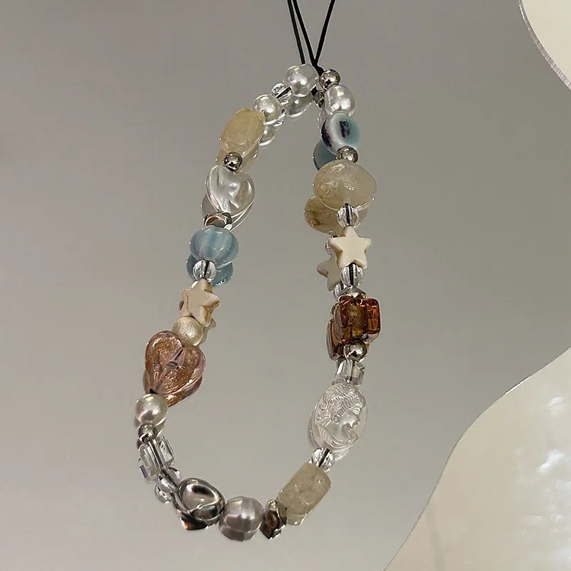 

Модный браслет-цепочка для телефона с жемчугом, милый, нежный, с защитой от потери, подвеска для мобильного телефона, украшение, аксессуар для женщин