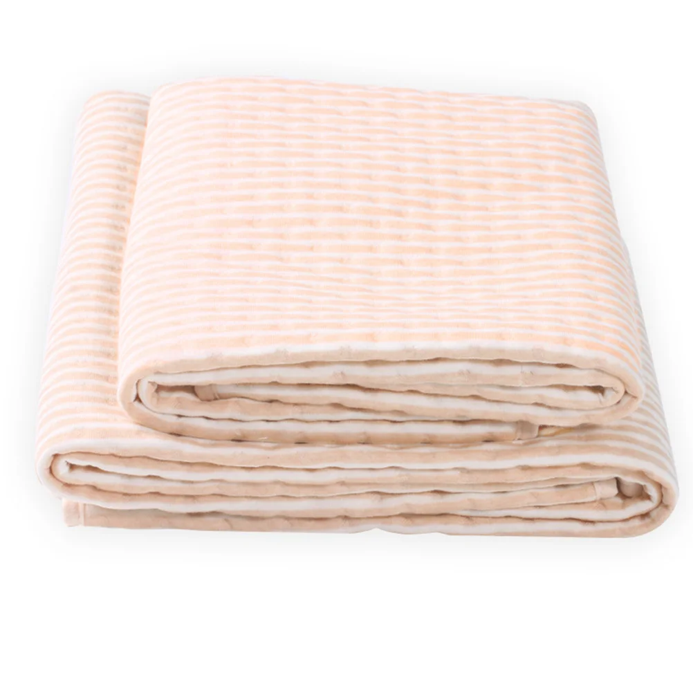 Breathable Cotton Baby Diaper Changing Pad Soft Absorbent Mattress Protector for Bassinet Cradle Brown Baby Diaper Changing Pad
