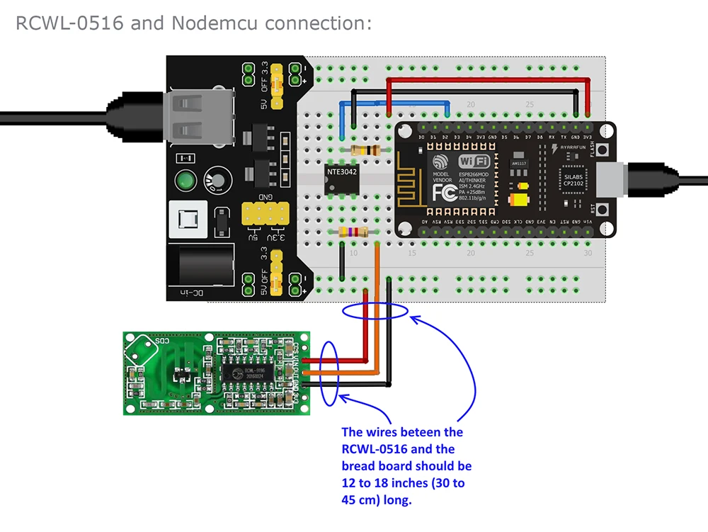 2PCS RCWL-0516 Microwave Doppler Radar Sensor Switch Module Human Induction Board Intelligent sensor Detector for Arduino