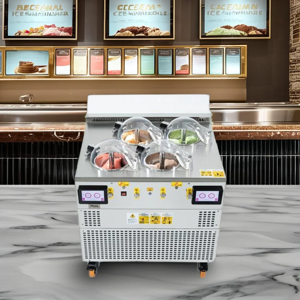 2024 New Ice Cream CE Certified Advanced Commercial Making Machine Prices Commercial Gelato Soft Ice Cream Maker Fresh Shops