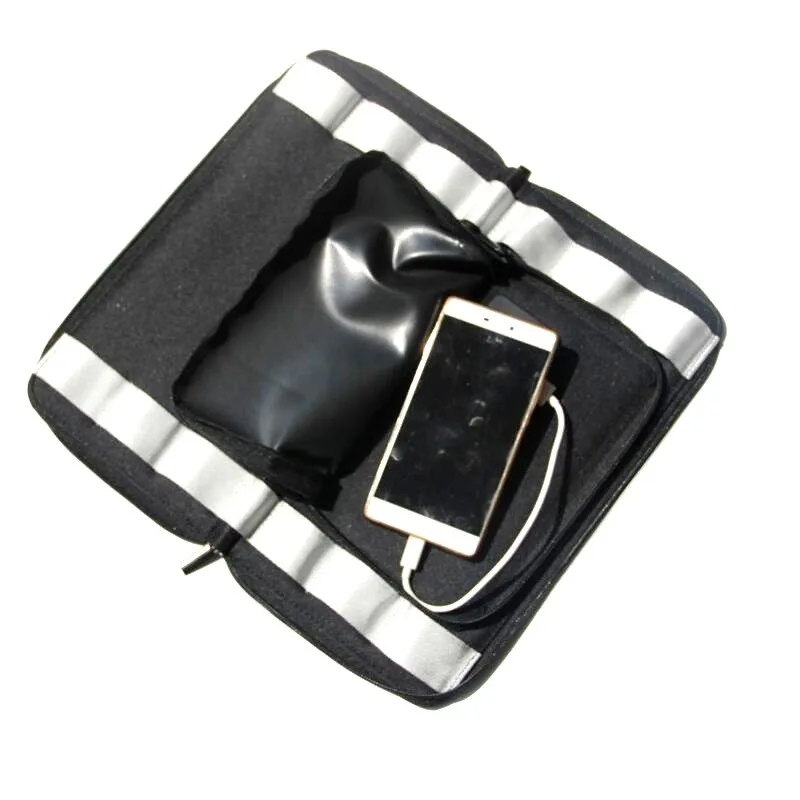 BUHESHUI Dobrável/Portable 20W Carregador Solar Dual USB Painel Solar Bolsa Carregador Para Bateria Do Telefone Sunpower