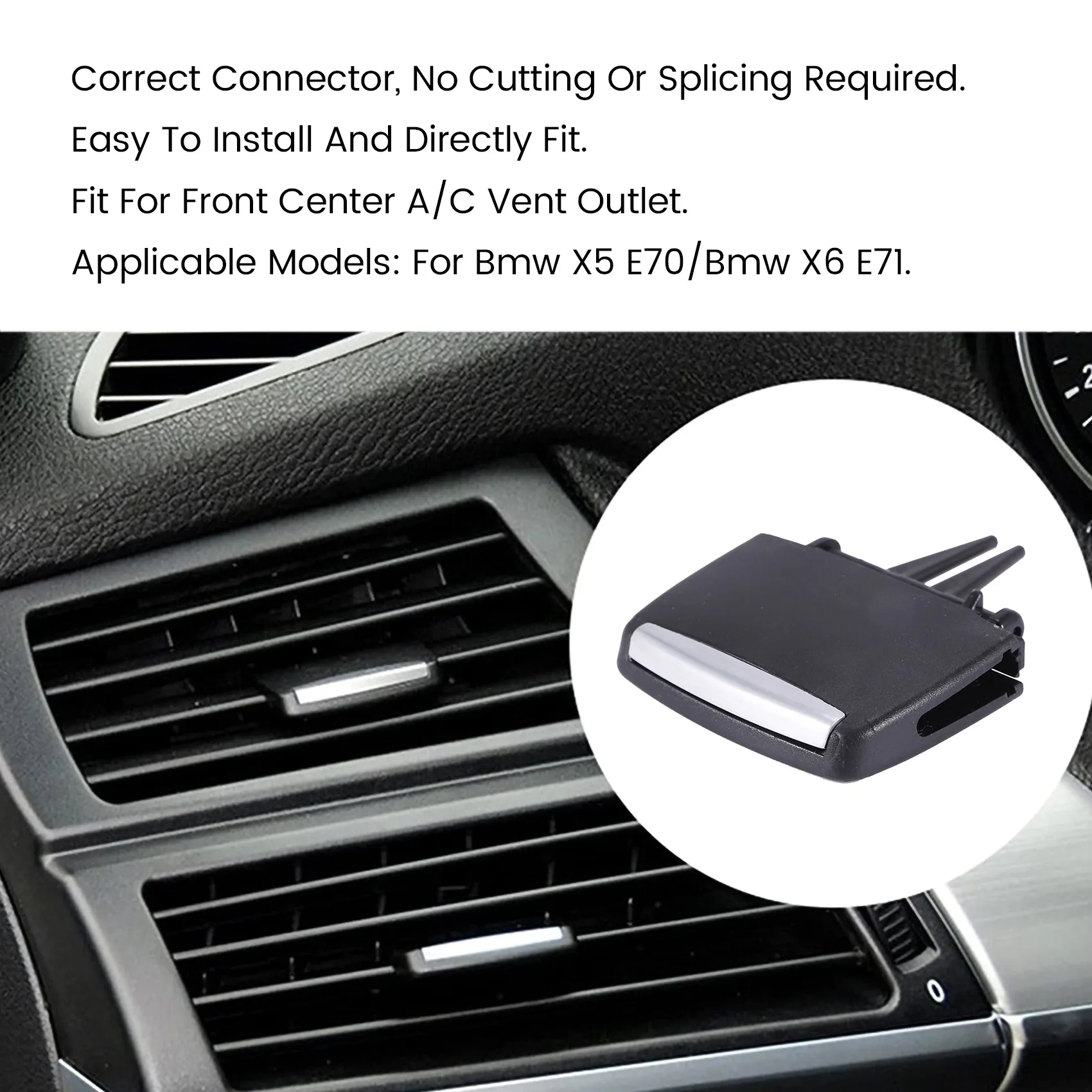 【24 часа-распродажа!】Для BMW X5 E70 06-13 X6 E71 Ремонтный комплект зажима для вентиляционного отверстия кондиционера