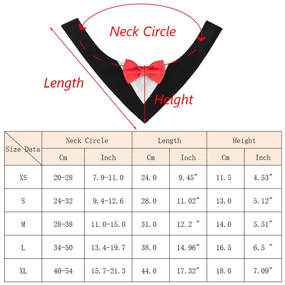 Handsome Dog Bow Tie Wedding Party Pet Accessories for Small Medium Large Dogs High-quality Puppy Big Dog Triangular Bandage