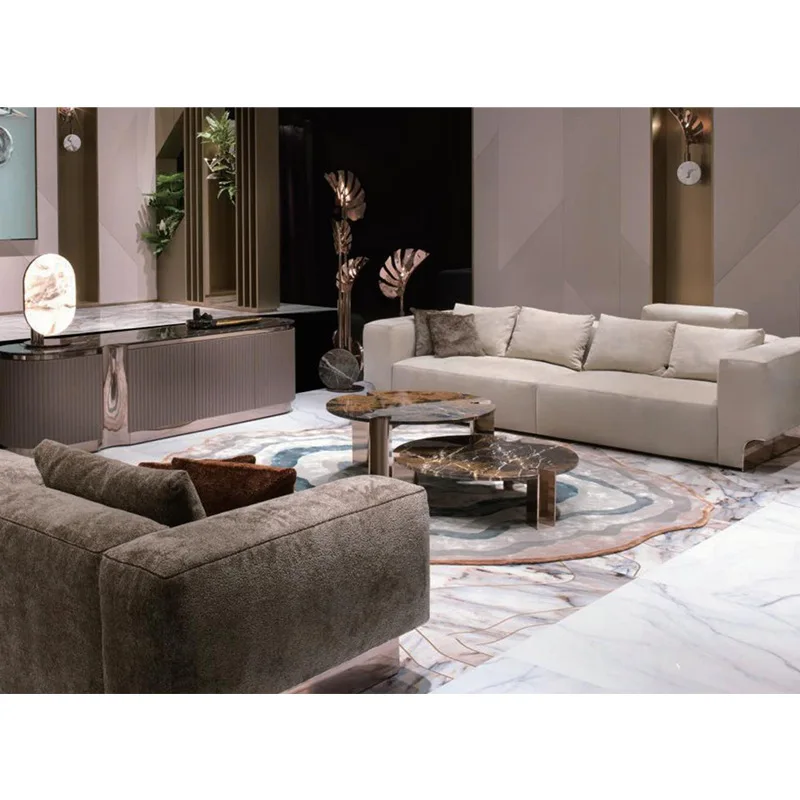 Sofá de couro totalmente fosco