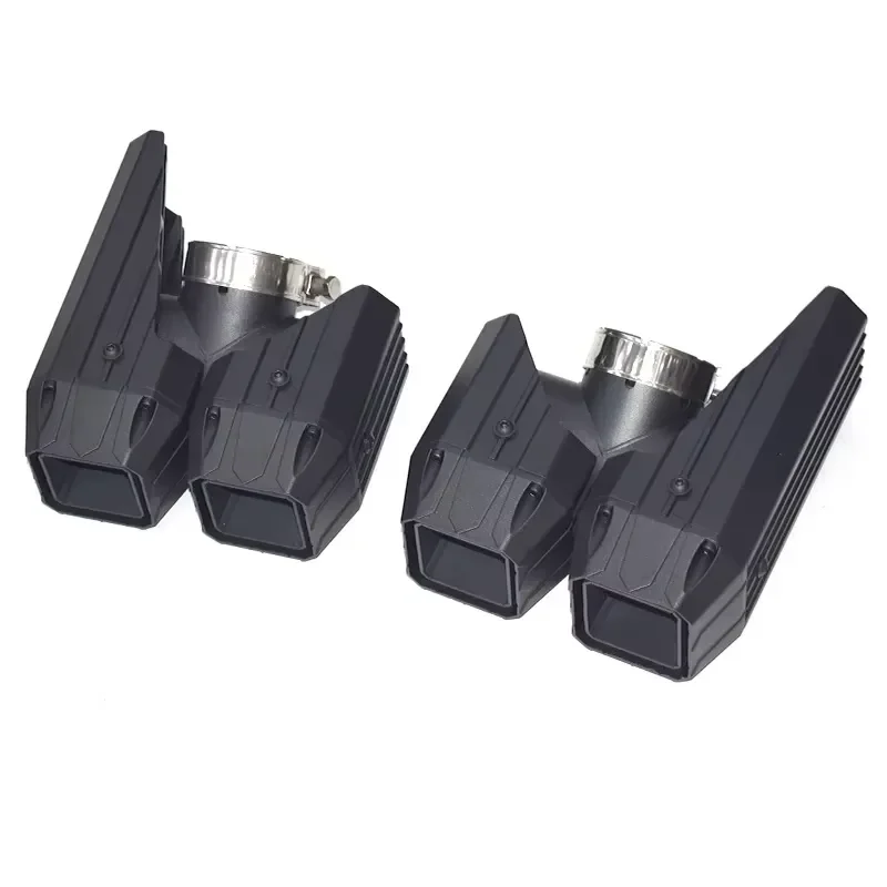 2020-2025 Defender 90 110 130 Exhaust Pipe Upgrade Aluminum Alloy Round Black Muffler Tip Nozzle