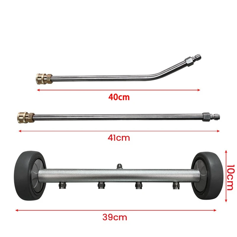 Imagem -06 - Vassoura de Água o para Lavagem de Carro Lavadora de Chassi sob Carriage Cleaner Barra de Ângulo de 45 Graus de Alta Pressã