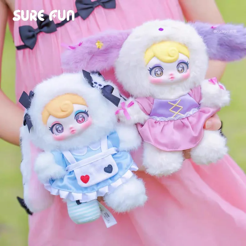 

SURE FUN Sunycoco Rebel Sweetheart Confirmed Figurine Plush Blind Box, Collectible Desktop Ornament Holiday Gift for Collectors