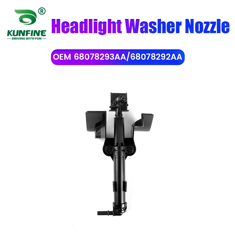 

Car Headlight Front Bumper Washer Spray Nozzle Jet Headlamp Pump Cover For OEM NO. 68078293AA 68078292AA