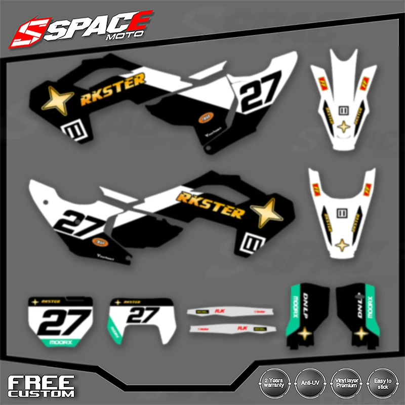 

SPACE Motorcycle Fairing Graphics Decal Stickers for Husqvarna TC FC TE FE TX FX FS 2023 2024 Decals Stickers Kits