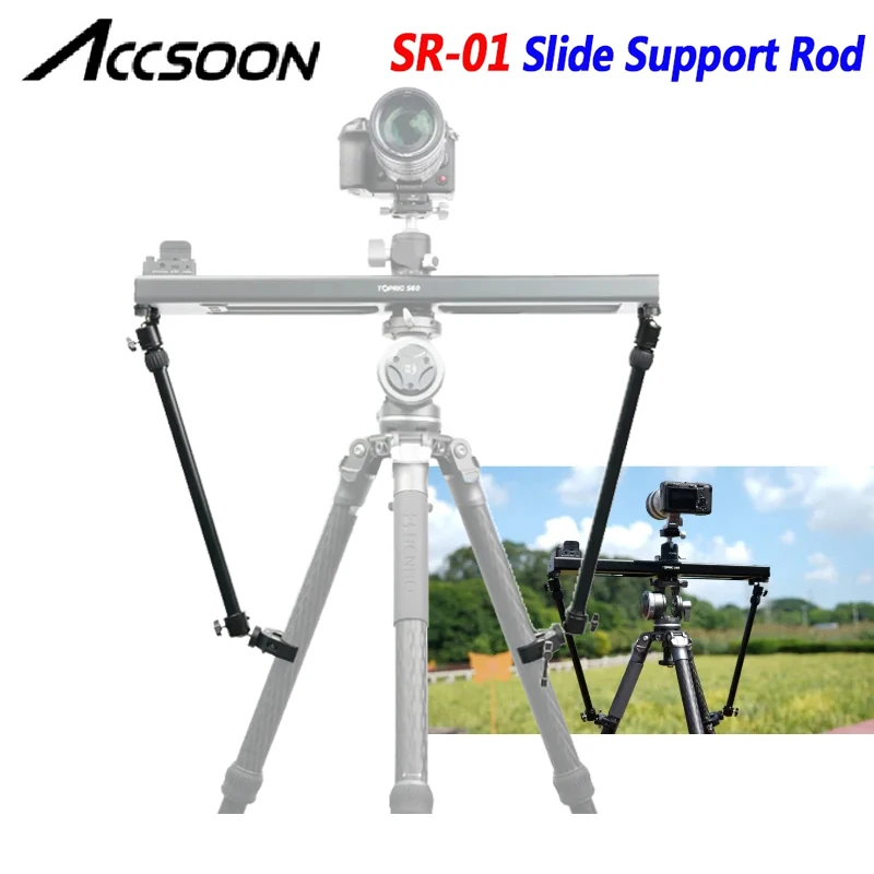 Accsoon SR-01 Опорный стержень для штатива 1/4 Резьбовое монтажное отверстие Регулируемая длина 490-760 мм Аксессуары для кронштейна для фотосъемки Accsoon SR-01 Опорный стержень для штатива 1/4 Резьбовое монтажное отверстие Регулируемая длина 490-760 мм Аксессуары для кронштейна для фотосъемки