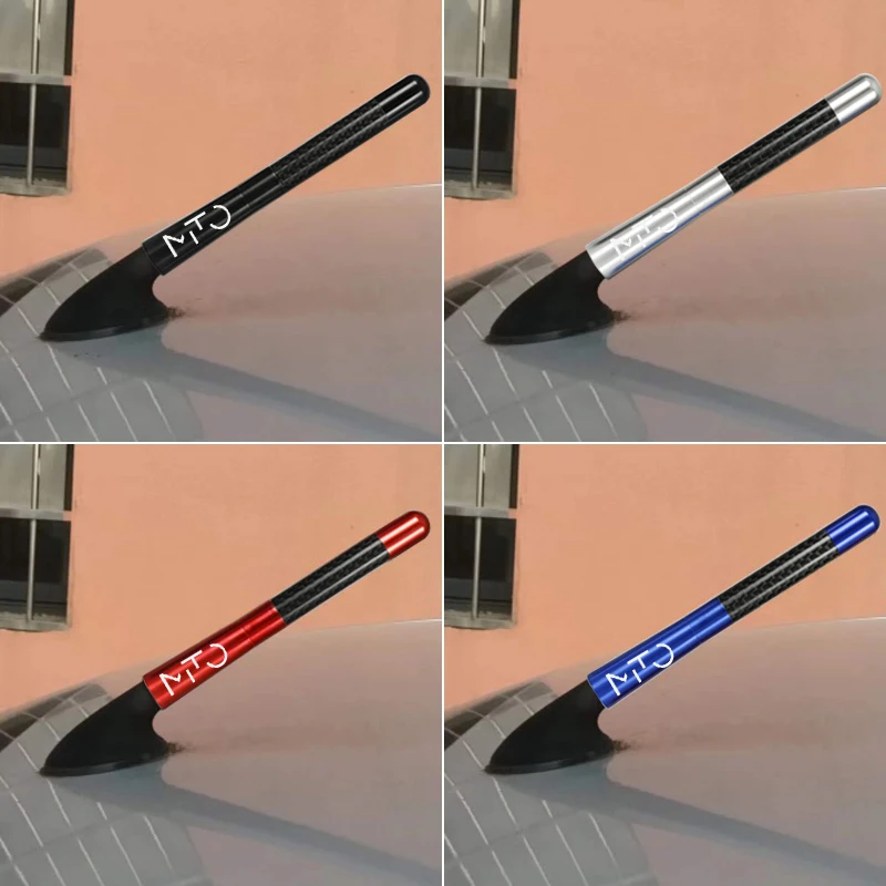 12 سنتيمتر ألياف الكربون راديو السيارة هوائي ل ألفا روميو ميتو Stelvio 156 159 اكسسوارات السيارات التصميم #6