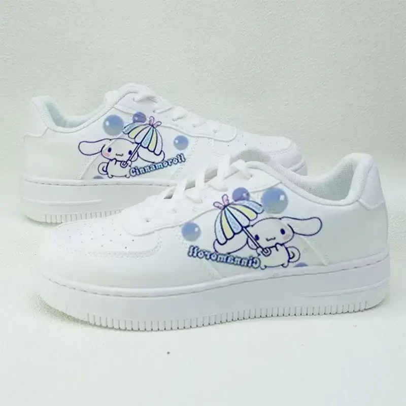 Sanrio Cinnamoroll Summer New White Shoes Student Co-branded Modified Niche Original Cute Girls Sports Wszechstronne trampki