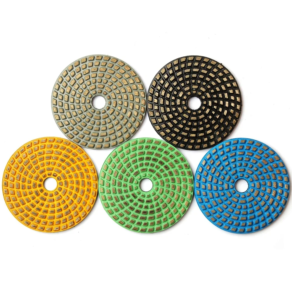 5inch Diamond Polishing Pad 125mm Grinding Wheel Sintering Metal Bond Diamond Sanding Disc For Concrete Granite Angle Grinder