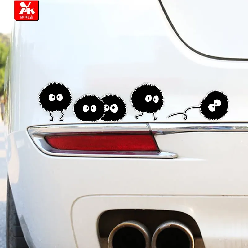 

Chinchilla Coal Ball Car Sticker Cartoon Anime Sticker Suitable for Car Laptop Window Decoration Sticker