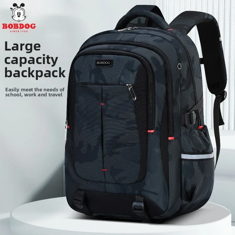 Multi‑Layer Storage Men's Backpack, Versatile Pressure‑Relief Large Capacity Rucksack for Student Commute Business Travel