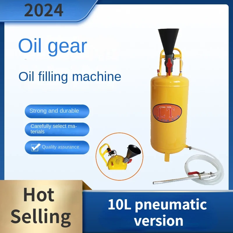 Engine oil and gear oil filler 10L pneumatic with oil odor display model