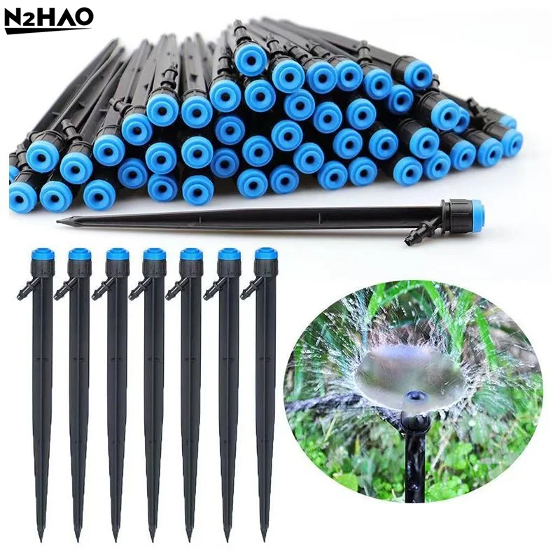 10Pcs/20Pcs Kits 18cm Drip Emitters Perfect For Tube Adjustable 360Degree Water Flow Drip Irrigation System For Watering System