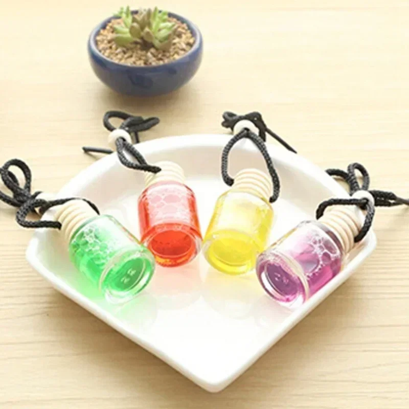 Air Freshener Hanging Perfume 1 Piece Empty Bottle Printing Perfume Hanger Car New Style Accessories Color Random