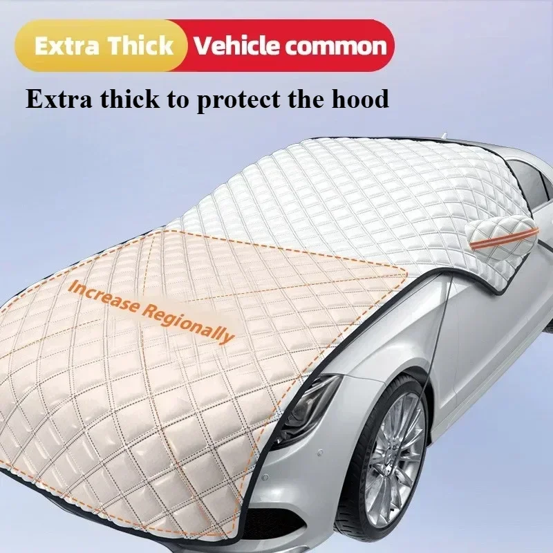 

Car Snow Cover Winter Front Windshield Snow Shield Sunshade Anti-hail Outdoor Waterproof Universal Windshield Dust Protector