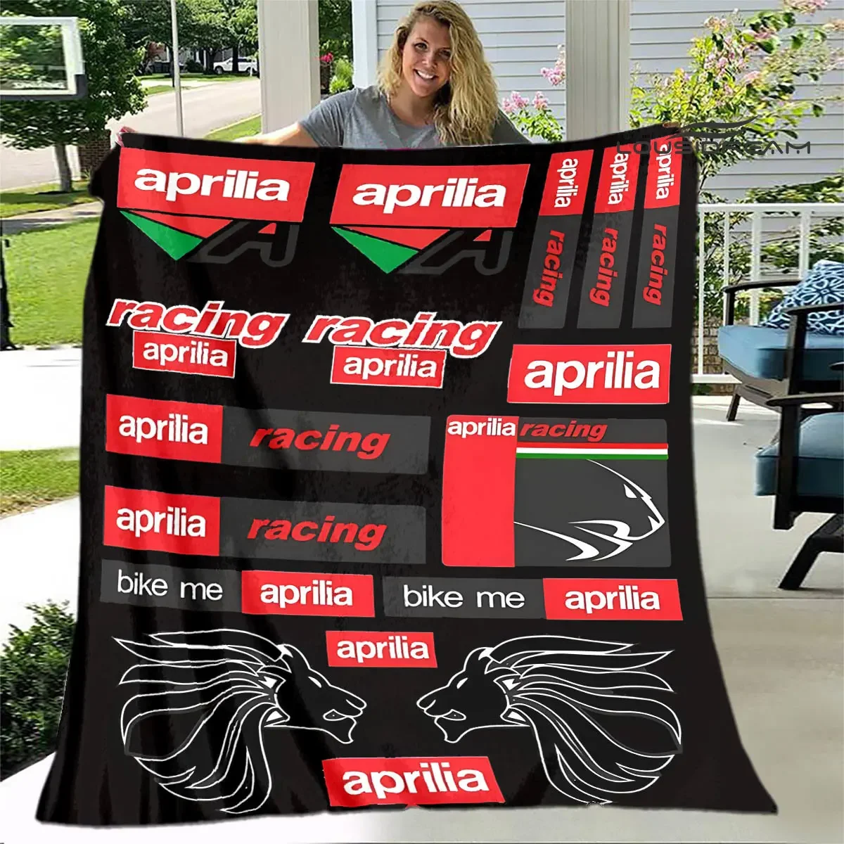 Aprilia Motorcycle Blanket Picnic blanket blankets for beds Flange Warm blanket Home travel blankets bed linings birthday gift