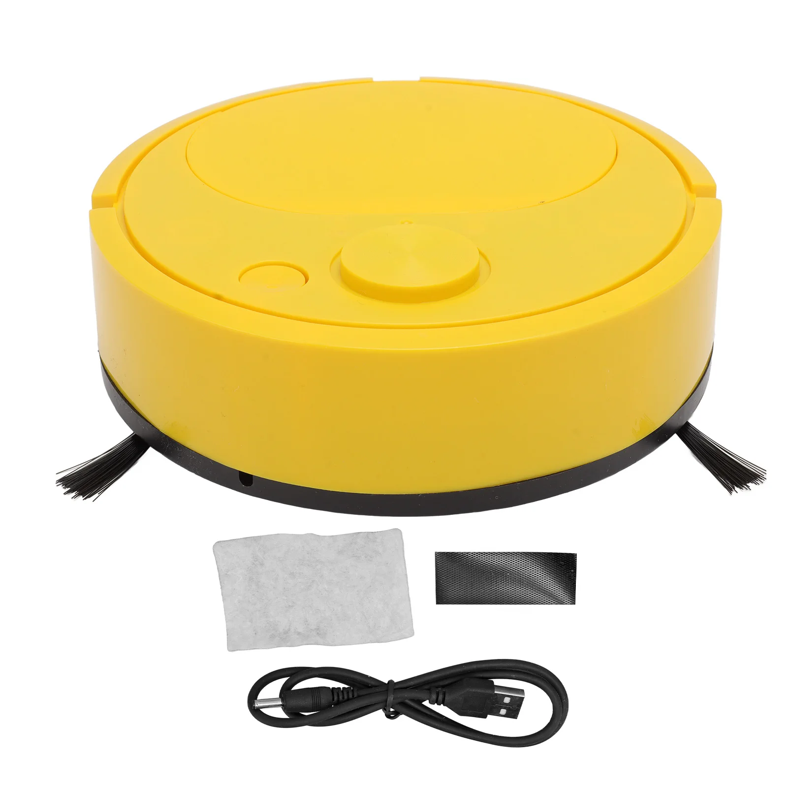 ZK20 Robot Vacuum Cleaner Multifunctional USB Charging Mini Smart Sweeping Robot for Wooden Flooring Tile Carpet Yellow