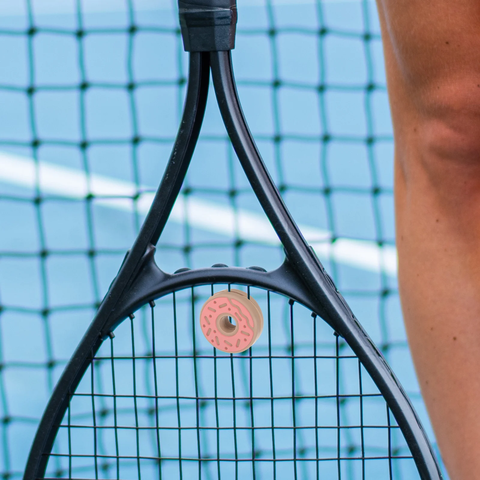 4 Pcs Tennis Racket Shock Absorber Flower Shocks Absorbers Silicone Vibration Dampener Damper Small Pizza