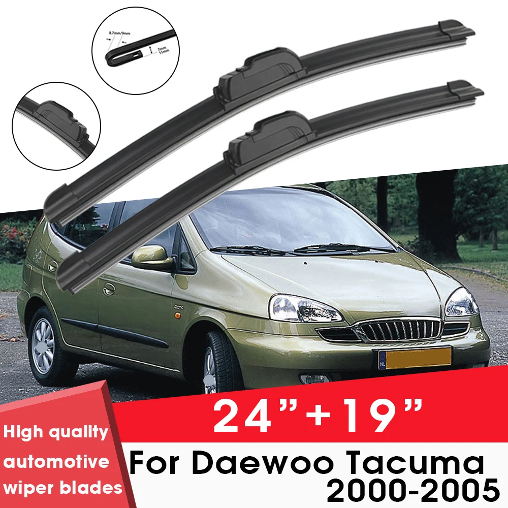 

BEMOST Car Wiper Blades Front Window Windshield Rubber Refill Wiper For Daewoo Tacuma 2000-2005 24"+19" Car Accessories