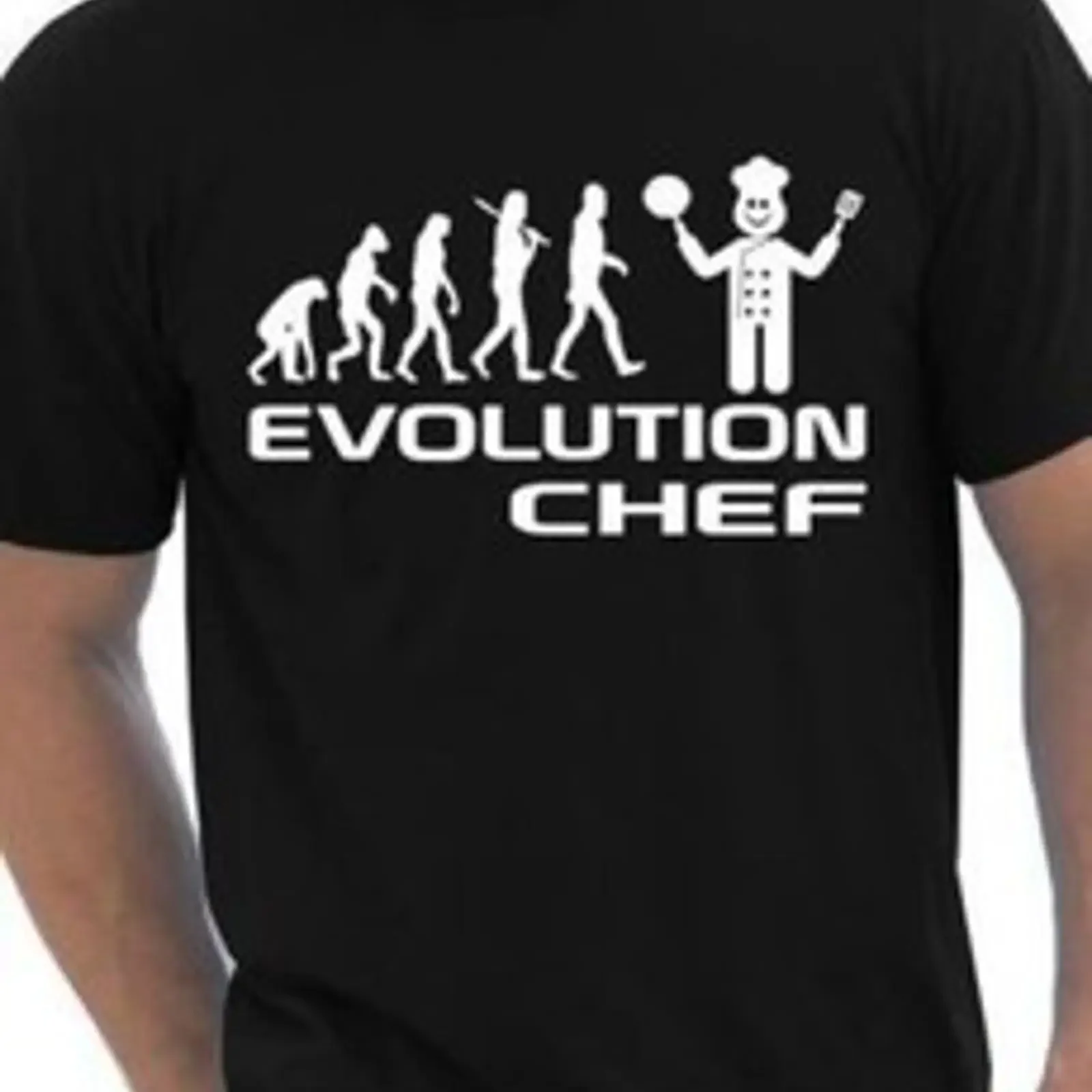 Evolution Of A Chef Kochen lustig Herren T-Shirt Geschenk Größe S XXL Vintage Washed Top für den Alltag Designer-Kleidung