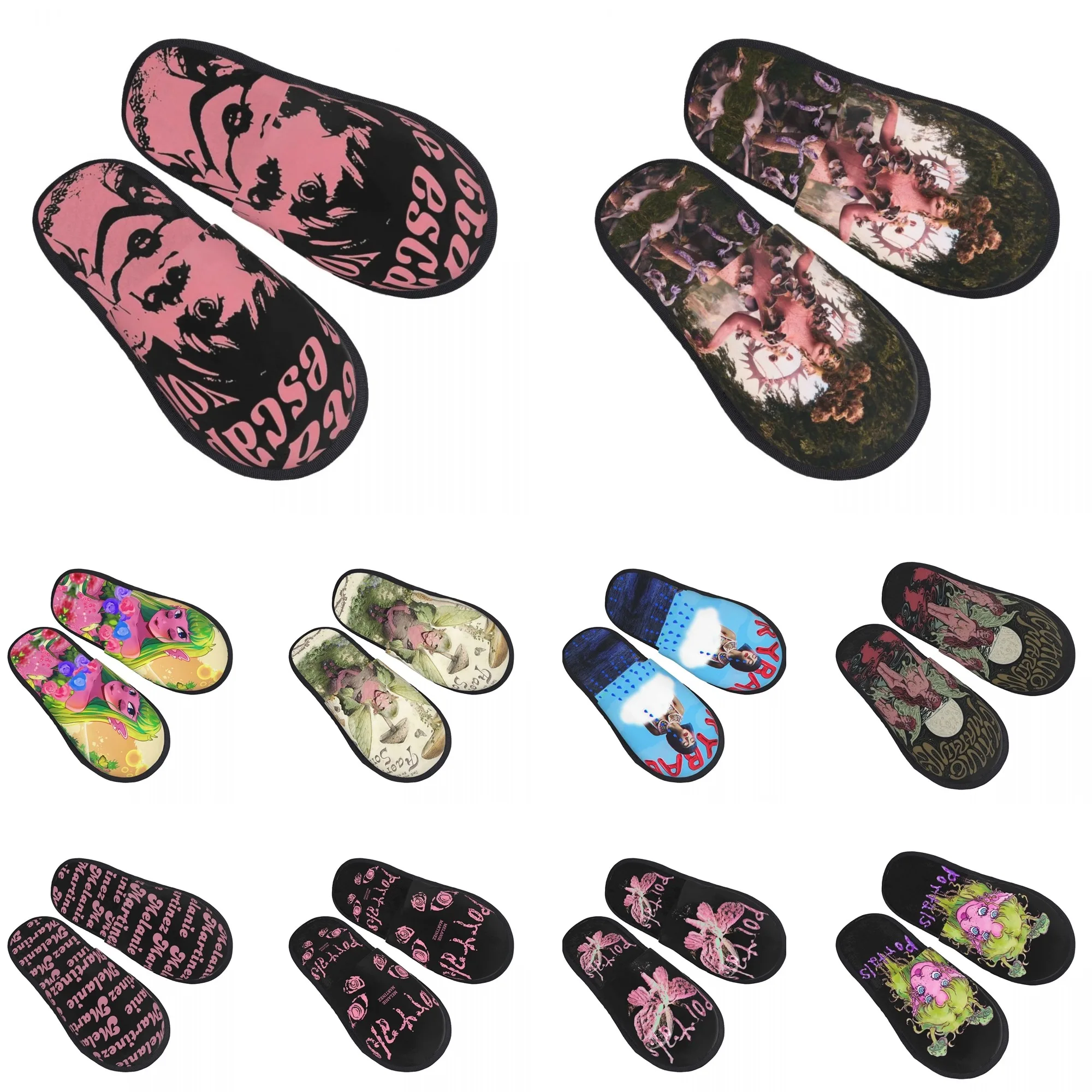 Custom Melanie Martinezs Portals Tour Memory Foam Slippers Women Comfy Warm House Slippers